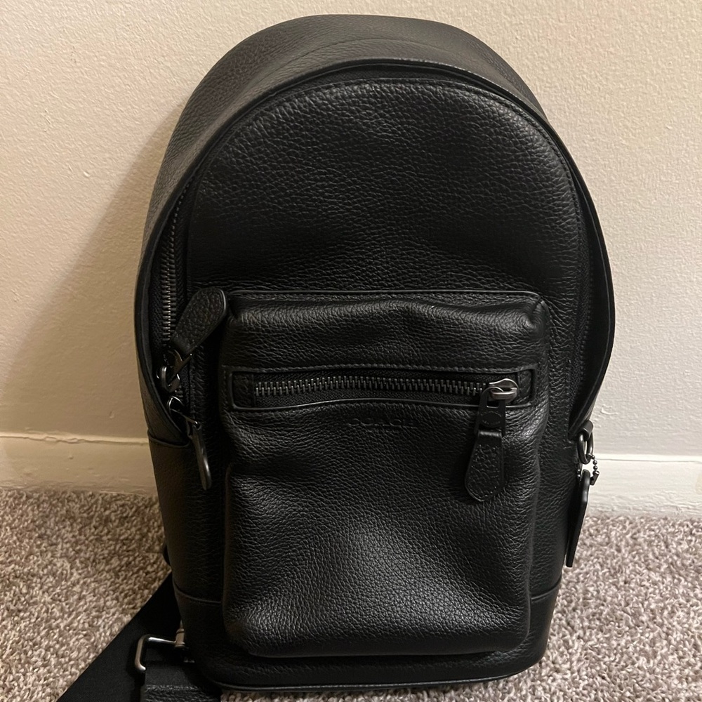 Coach leather sling bag